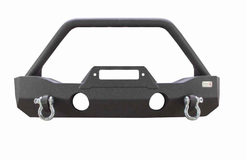 Jeep Wrangler Unlimited JLU Front Bumper - Fishbone Offroad - Mako Front - Black textured powder coat - `18-`27